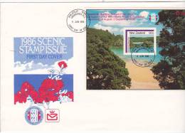New Zealand 1986 Scenic Mini Sheet FDC - FDC
