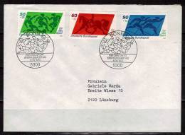 ALLEMAGNE  FDC  1980   Football Soccer Fussball  Ski De Fond Football Soccer Fussball Cheval - Covers & Documents