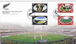 New Zealand 2004 Rugby Sevens  Joint Issue With Hong Kong-China FDC - FDC