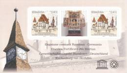 The Fortified Curch Biertan,Monument UNESCO World Heritage 2011 Block MNH Romania. - Clocks