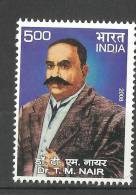 INDIA, 2008, Dr T M Nair, (Founder Of Justice Party),  MNH, (**) - Unused Stamps