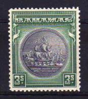 Bahamas - 1931 - 3 Shilling Definitive (Slate Purple & Myrtle Green) - MH - 1859-1963 Kolonie Van De Kroon