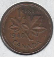 1 Cent De 1948 Du Canada..FAUTEE...Voir Le Scan - Errors & Oddities