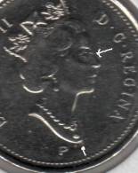 5 Cents De 2001 Du Canada ...FAUTEE..voir Le Scan - Errors & Oddities