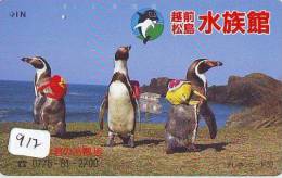 Télécarte  Japon * OISEAU MANCHOT  (917)  PENGUIN BIRD Japan * Phonecard * PINGUIN * - Pingueinos