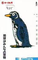 Télécarte  Japon * OISEAU MANCHOT  (925)  PENGUIN BIRD Japan * Phonecard * PINGUIN * - Pingouins & Manchots