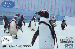 Télécarte  Japon * OISEAU MANCHOT  (937)  PENGUIN BIRD Japan * Phonecard * PINGUIN * - Pinguïns & Vetganzen