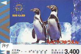 Carte Prépayée Japon * OISEAU MANCHOT  (949) PENGUIN BIRD Japan * Prepaidcard * PINGUIN * - Pinguins