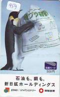 Télécarte  Japon * OISEAU MANCHOT  (959)  PENGUIN BIRD Japan * Phonecard * PINGUIN * - Pinguine