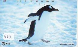 Télécarte  Japon * OISEAU MANCHOT  (963)  PENGUIN BIRD Japan * Phonecard * PINGUIN * - Pinguine