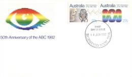 (125) Australian FDC Cover - Premier Jour Australie - 1982 - ABC - Briefe U. Dokumente