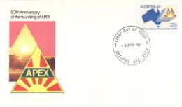 (125) Australian FDC Cover - Premier Jour Australie - 1981 - APEX - Cartas & Documentos