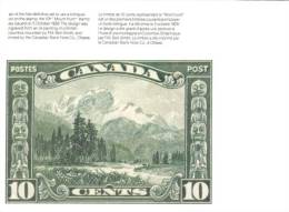 (502) Maxi Card - Stamp Card - Canada - Stamp Reproduction Mountains - Maximumkaarten