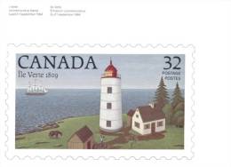 (502) Maxi Card - Stamp Card - Canada - Stamp Reproduction Lighthouse - Tarjetas – Máxima