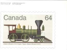 (502) Maxi Card - Stamp Card - Canada - Stamp Reproduction Train - Maximumkaarten