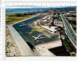 NICE -  L'Aéroport De  NICE - COTE - D AZUR  - Vue Prise Vers CAGNES Et ANTIBES - Transport Aérien - Aéroport