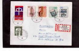 TEM8273  -   BERLINO  POSTAL HISTORY   -   COVER  MICHEL NR. 459/462  COMPLETE SET - Covers & Documents