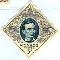 PRINCIPATO DI MONACO, MOSTRA IPEX N.Y., 1956, FRANCOBOLLO USATO, Scott 356, YT 446 - Oblitérés