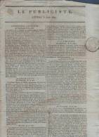 PUBLICISTE 31 08 1807 - DANEMARK SCHLESWIG KIEL - STRALSUND - DRESDE - PORTALIS FUNERAILLES - MANUFACTURES - ISRAELITES - 1800 - 1849