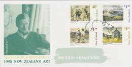 New Zealand 1998 Paintings By Peter MacIntyre  FDC - FDC
