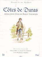 ETIQUETTE DE VIN Côtes De DURAS ( Prahecq Dpt 79 ) - Alcools