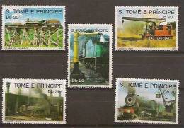 SAO TOME AND PRINCIPE 1989  Trains - Tranvie