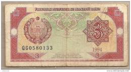 Uzbekistan - Banconota Circolata Da 3 Sum - 1994 - Usbekistan