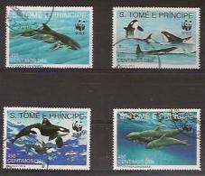 SAO TOME AND PRINCIPE 1992  WWF, Whales - Usati