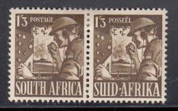 South Africa MH Scott #89 Horizontal Pair 1sh3p Signal Corps - Neufs