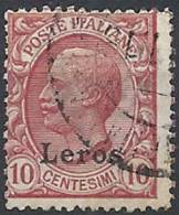 1912 EGEO LERO USATO EFFIGIE 10 CENT - RR11201 - Egée (Lero)