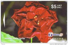 Fiji, FIJ-152, $5, Hibiscus Flowers, .Fiji Hybrid 2, 28FJC - Fidji