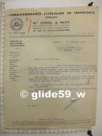 Facture Commissionnaires - Expéditeurs En Transports - Maison GISSEL & PETIT - PARIS - 22 Février 1939 - Transportmiddelen