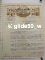 Facture Société Des Recueils De Prix De Transports Et De Jurisprudence - Les Fils De A. POUEY & Cie - BORDEAUX - 8 M - Transport