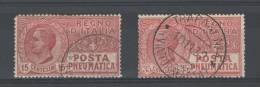 REGNO 1927-28 POSTA PNEUMATICA SERIE CPL. ANNULLATO OTTIMO STATO - Pneumatic Mail