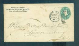 USA: Old Cover With 1888 Postmark - Fine And Rare - Brieven En Documenten