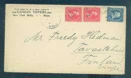 USA: Old Cover Sent To Finland - Fine - Lettres & Documents