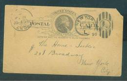 USA: Postal Card In Domestic Postmark 1890 - Fine - Briefe U. Dokumente