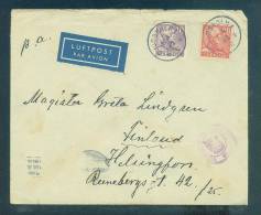 Sweden: Cover Sent To Finland With Postmark 1942 And Special Postmark In Blue - Fine - Briefe U. Dokumente