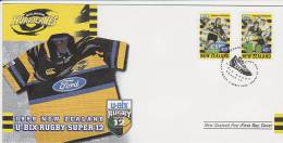 New Zealand 1999 New Zealand U-Bix Rugby Super 12 ,Hurricanes, FDC - FDC