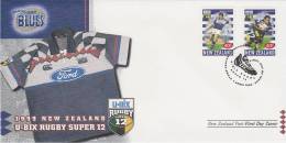 New Zealand 1999 New Zealand U-Bix Rugby Super 12, Auckland Blues, FDC - FDC