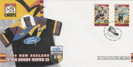 New Zealand 1999 New Zealand U-Bix Rugby Super 12 ,Chiefs, FDC - FDC