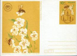 Poland-Postal Statonery Postcard Unused 1987- Honeybees -XXXI Congress Apimondia - Abeilles