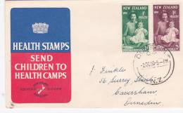 New Zealand 1950 Health, Royalty, FDC - FDC