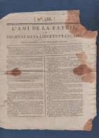 L´AMI DE LA PATRIE 17 VENDEMIAIRE AN VI 1797 - HOCHE JOURDAN - COLONIES VAUBLANC - COCHON MINISTRE - ST CLOUD SURESNES - - Periódicos - Antes 1800