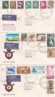New Zealand 1967 Definitive Pictorials, Set Of 3 Covers - Usati
