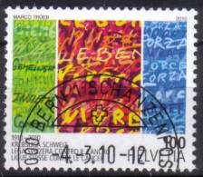 2010 Zu 1343 / Mi 2144 / YT 2070 Ligue Suisse Contre Le Cancer Obl. 1er Jour - Used Stamps