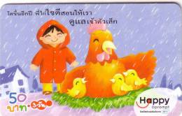 THAILANDE POULE POUSSINS HEN CHICK UT - Galline & Gallinaceo