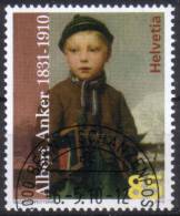 2010 Zu 1353 / Mi 2155 / YT Art Albert Anker Obl. 1er Jour - Used Stamps