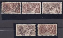 GreatBritain 1913-18: Michel141(5 Varieties,including A Perfin)Cat.Value Over 200Euros - Unclassified