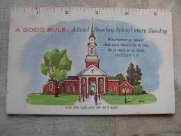 USA - Advertising Card - Attend Sunday School Every Sunday  - Nashville Tennessee       D93693 - Andere & Zonder Classificatie